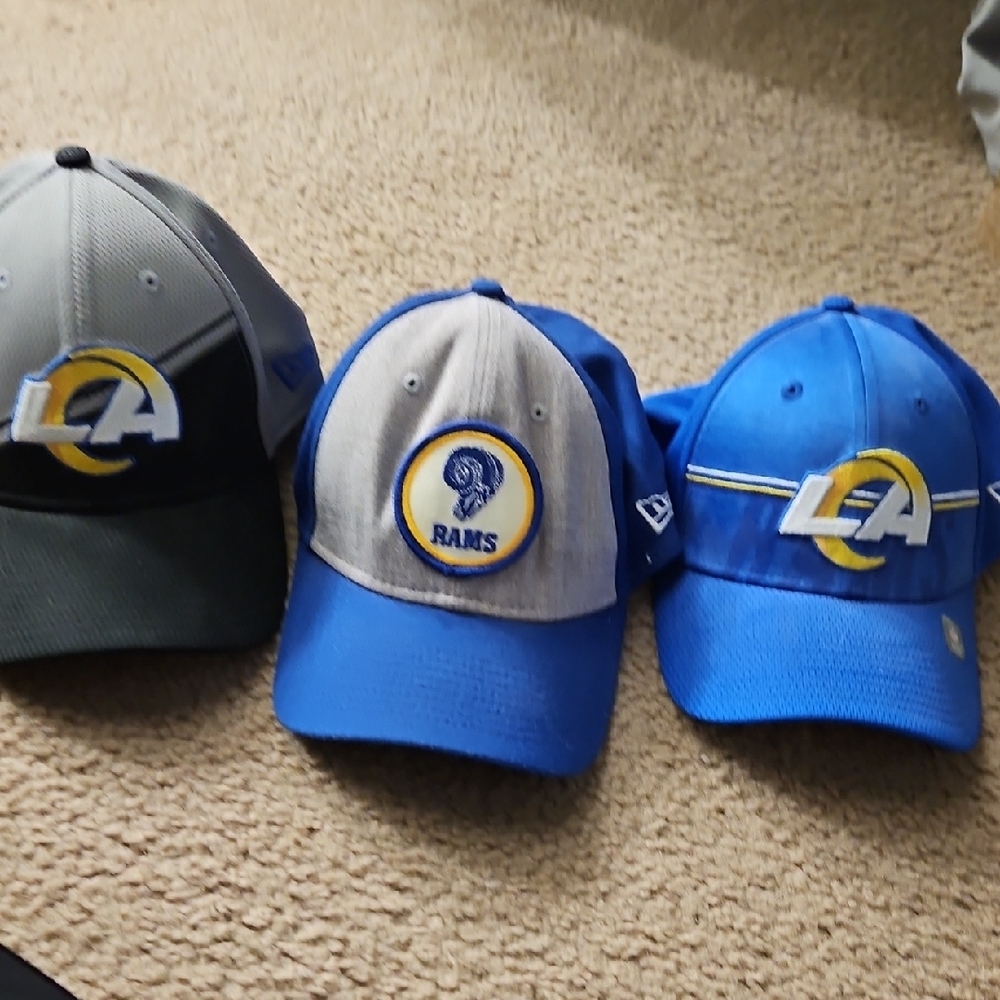 Los Angeles Rams Caps Trio